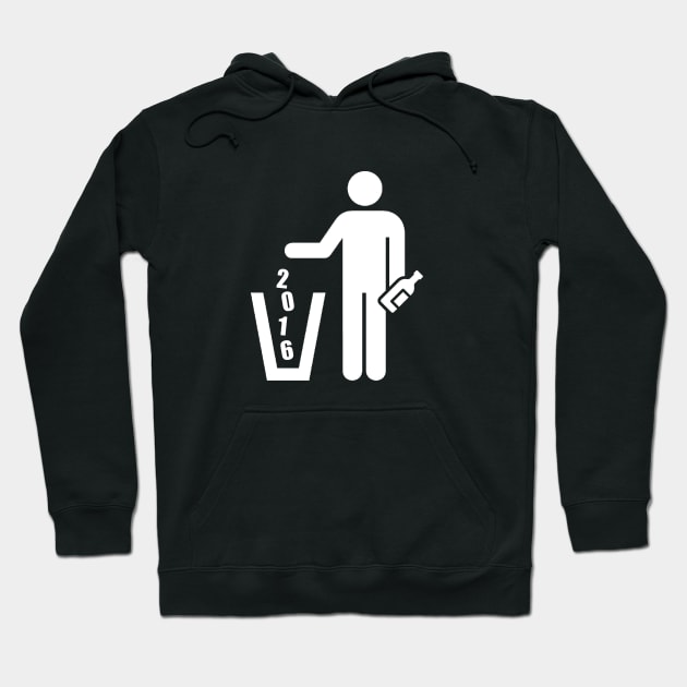 2016 is garbage. Hoodie by NinthStreetShirts